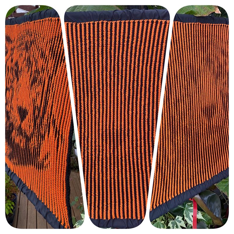 Shadow Knitting Tiger Head Pattern